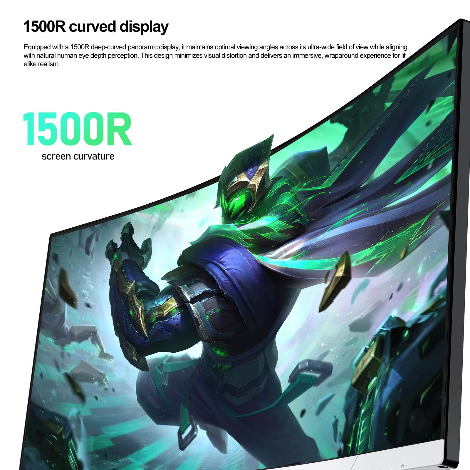 AESNO 34 Inch Gaming Monitor UWQHD(3440x1440) 144hz Ultrawide